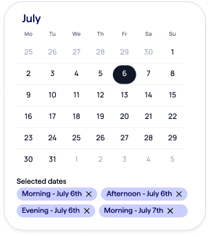 Share your availability