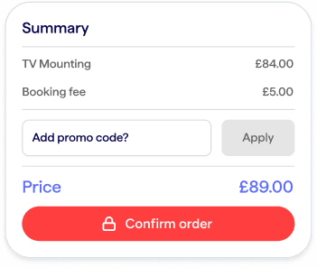 Checkatrade Express mobile app cart screen
